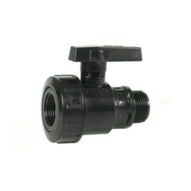 RACCORDO PVC VALVOLA A SFERA MF 1*