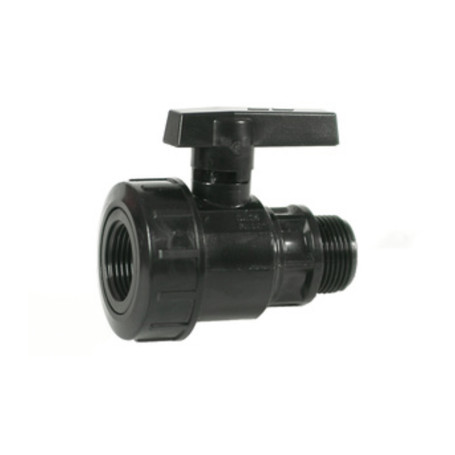 RACCORDO PVC VALVOLA A SFERA MF 1*
