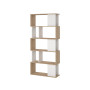 KIT LIBRERIA MAZE 80X29X173 QUERCIA\BIANCO