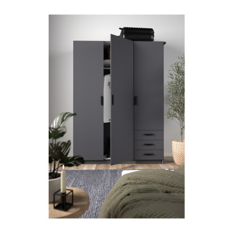 KIT ARMADIO SPRINT 3A+3C 147X50X200 GRIGIO