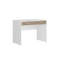 KIT SCRIVANIA 2 CASSETTI USB 100X60X75 BIANCO\ROVERE