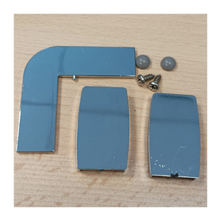 R ACCESSORI X PARETE FISSA CRIST.TRAS\SER.MM.6CM.74\80LUSSO