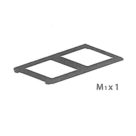 R CORNICE M1x1 x PATTUMIERA 2 ANTE CM. 68X37X90H ART PLAST