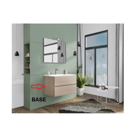 R BASE COMPLETA X MOBILE BAGNO NEW SPLASH CM.80 ROVERE GRIGIO