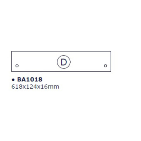 R BASE D X KIT SCARPIERA 5 RIBALTE 65X15X164 BIANCO 1307