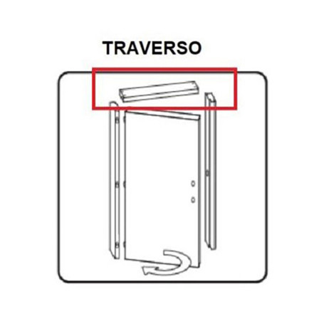R TRAVERSO BATTENTE X PORTA MOD MICROTEC ROVERE GRIGIO CM.210X70