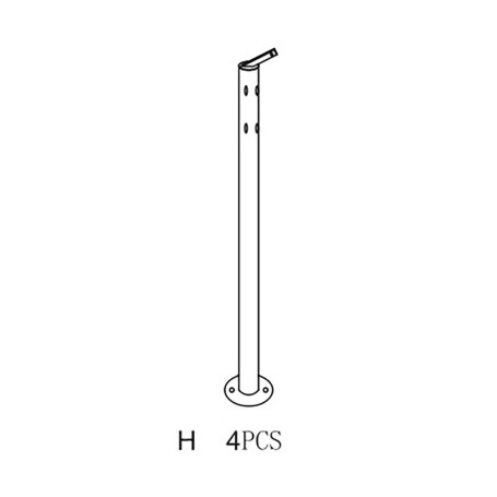 R PALO H X GAZEBO IN ACCIAIO MT.3X4 ARMONIA YF-3246