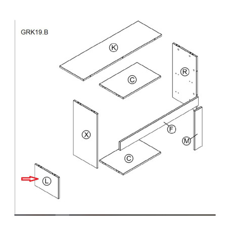 R FIANCO L NAT.GRK19.B X KIT PARETE LIVING NAT.WOOD\ANTRAC.