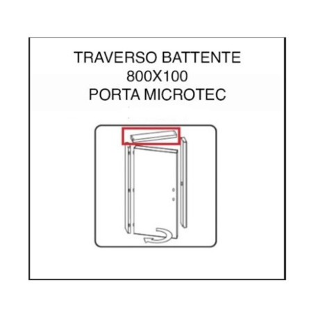 R TRAVERSO BATTENTE X PORTA MICROTEC FRASSINO\BIANCO 210X80