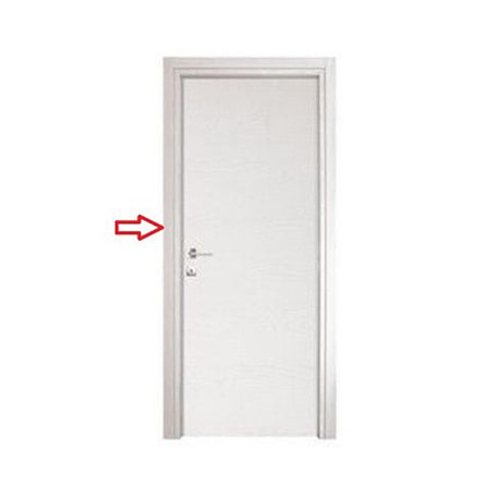 R STIPITI LATERALI +CORNICI X PORTA MOD MICROTEC SCORR. BIANCO 210X80