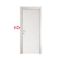 R STIPITI LATERALI +CORNICI X PORTA MOD MICROTEC BIANCO