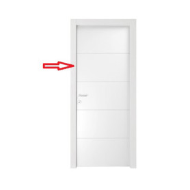 R STIPITI LATERALI + CORNICI X PORTA MOD. RIGHE L.BIANCO CM. 210X70