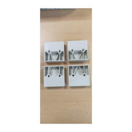 R PIEDI X ARMADIO MULTIUSO C\SPECCHIO 1C+6R CM.72X37X195 B\CO CEMENTO