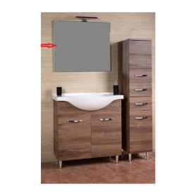 R SPECCHIO X MOBILE BAGNO ANTONELLA 2 ANTE + 3 CASSETTI 105 NOCE