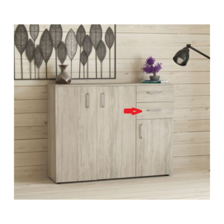 R PART A FRONTALE CASS. X  MOBILE 3A+2C BIANCO VEN. GRK404\K083