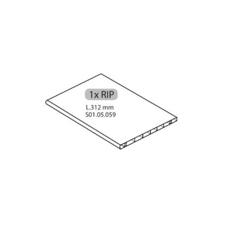 R 1XRIP L.312 mm X ARMADIO SPOGLIATOIO RESINA A 1 POSTO IN KIT C\SERRAT