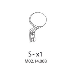 R S-x1 M02.14.008 X ARMADIO SPOGLIATOIO RESINA A 1 POSTO IN KIT C\SERRAT