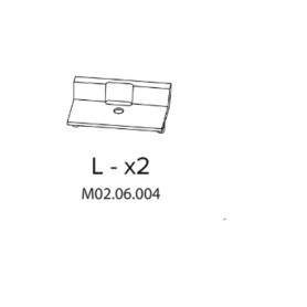 R LX2 M02.06.004 X ARMADIO SPOGLIATOIO RESINA A 2 POSTI IN KIT C\SERRAT