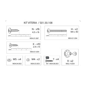 R KIT VITERIA \S01.50.108 X ARMADIO SPOGLIATOIO RESINA A 2 POSTI IN KIT C\SERRAT