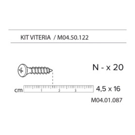 R KIT VITERIA MO4.50.122 X COPRICALDAIA  RESINA HIMALAYA C\SERRANDA 59X39X98H