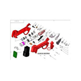 R GUSCIO DESTRO  X FORBICI POTA 2 BATTERIE 16.8V 4AH 32 MM DJ-028