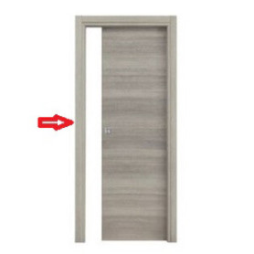 R STIPITI+CORNICI X  PORTA MICROTEC SCORREV ROVERE GRIGIO 80X210