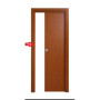 R STIPITI LATERALI +CORNICI X PORTA MICROTEC SCORREV CILIEGIO 70X210