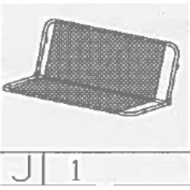 R SEDUTA J X DONDOLO SOFA 3 POSTI SGANCIO RAPIDO