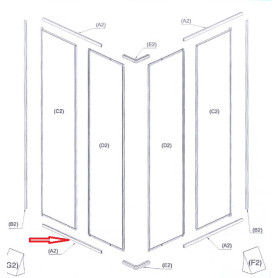 R PROFILO (A2)X BOX DOCCIA CRILEX GOCCIA 1