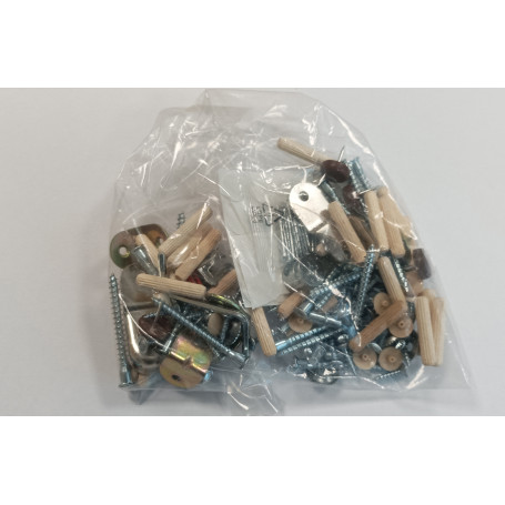 R KIT MONTAGGIO X KIT ARMADIO 3 ANTE + 4 CASSETTI 135X52X200H ROVERE