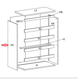 R FIANCO FK X KIT CASSETTIERA 5C NOVA 77X40X107 BIANCA R FIANCO FK X KIT CASSETTIERA 5C NOVA 77X40X107 BIANCA