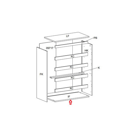 R BASE IF X KIT CASSETTIERA 5C NOVA 77X40X107 BIANCA