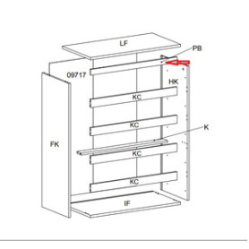 R TRAVERSO PB X KIT CASSETTIERA 5C NOVA 77X40X107 BIANCA