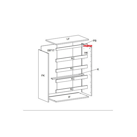 R TRAVERSO PB X KIT CASSETTIERA 5C NOVA 77X40X107 BIANCA