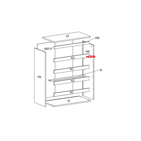 R TRAVERSO KC X KIT CASSETTIERA 5C NOVA 77X40X107 BIANCA