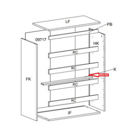 R TRAVERSO K X KIT CASSETTIERA 5C NOVA 77X40X107 BIANCA