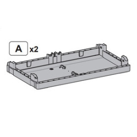 R (AX2) X ARMADIO TERRY ARDESIA 2 ANTE CM 68X39XH172 CAB2680