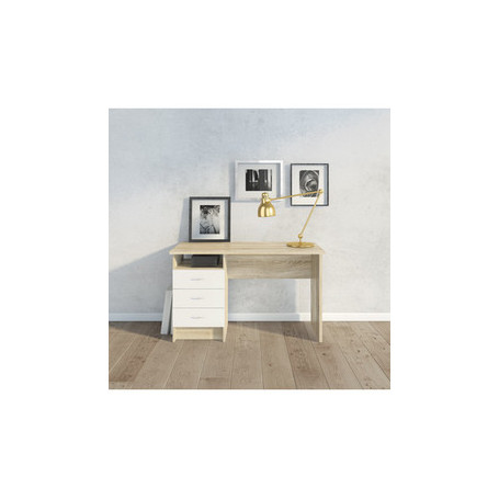 KIT SCRIVANIA FUNCTION PLUS 120X48X72 ROVERE BIANCO