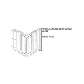 R PROFILO A MURO X BOX DOCCIA CRIST.LUSSO
