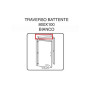 R TRAVERSO BATTENTE X PORTA MICROTEC FRASSINO\BIANCO 210X70