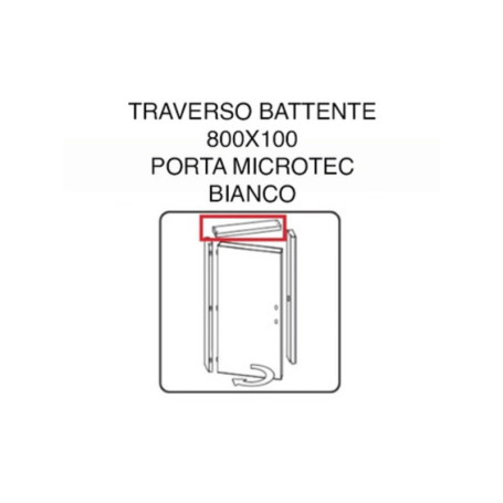 R TRAVERSO BATTENTE PORTA MICROTEC BIANCO 210X80
