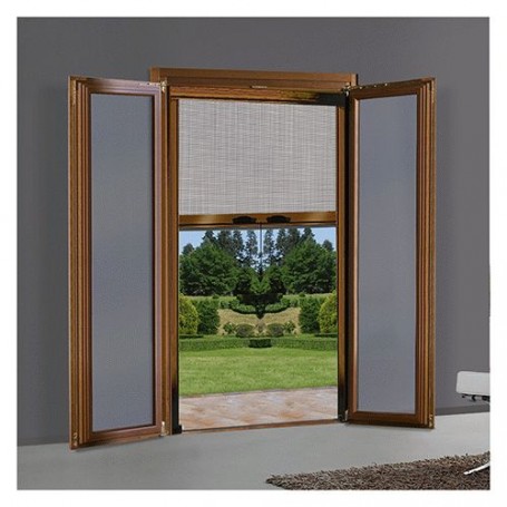 ZANZARIERA A RULLO VERTICALE PER PORTA/FINESTRA cm 80 x 250 - marrone ral 8017