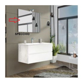 R SPECCHIO X MOBILE BAGNO NEW SPLASH CM.105 B.