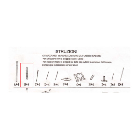 R PARTICOLARE B P\GAZEBO ACCIAIO SMERALDA 3X3M
