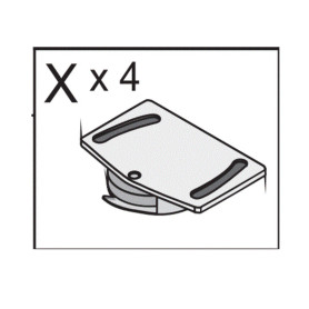 R MECCANISMO X 4 X KIT ARMADIO 2ASC CM.120X50X200H RO\BIA