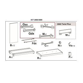 R ACCESSORI MONTAGGIO  2680\3680 X ARMADIO TERRY CWOOD