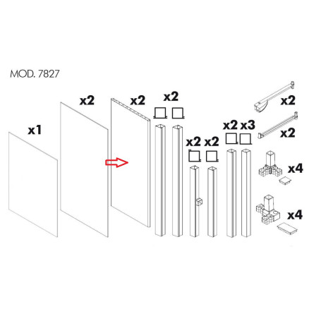 R SPORTELLO DX-SX X KIT COPRILAVATRICE