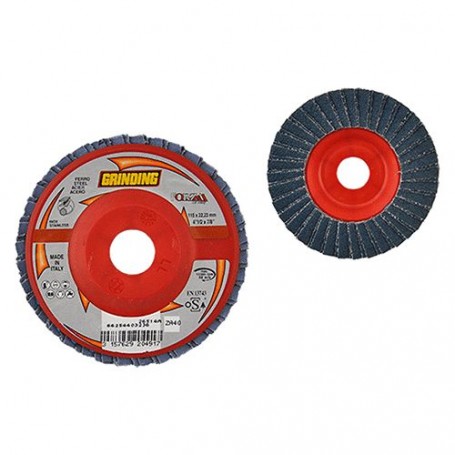 DISCO LAMELLARE PER ACCIAIO INOX ø 115 gr. 40