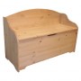 CASSAPANCA CON SCHIENALE cm 100 x 40 x h 61 - legno chiaro
