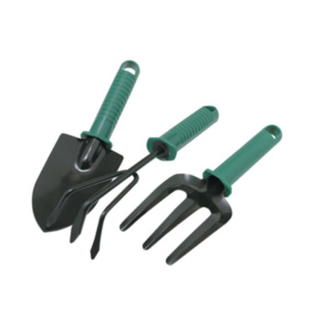 SET 3 ATTREZZINI DA GIARDINO MANICO PLASTICA